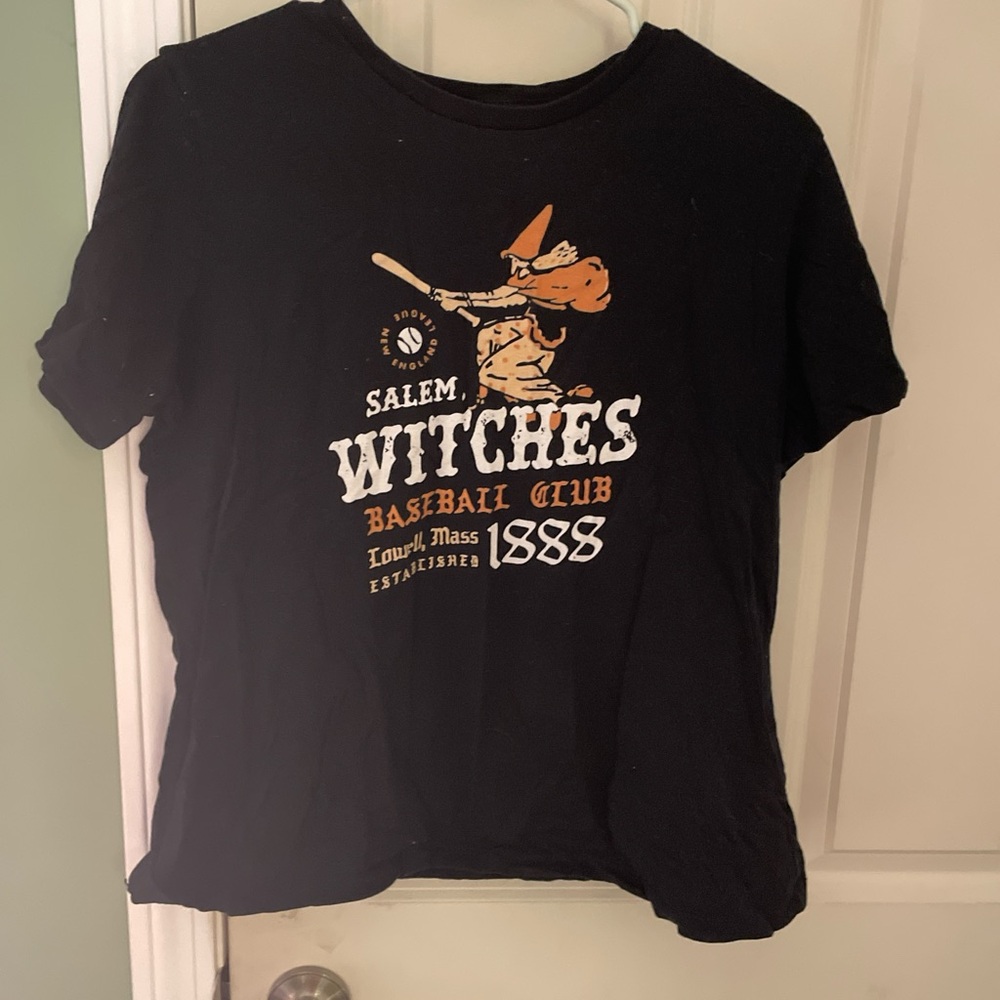 Black Salem Witches Baseball Club T-Shirt